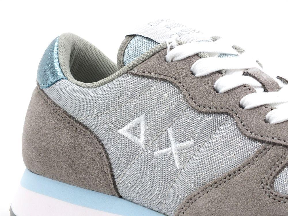 SUN68 Ally Thin Sneaker Donna Glitter Grigio Chiaro Z31204 - Sandrini Calzature e Abbigliamento