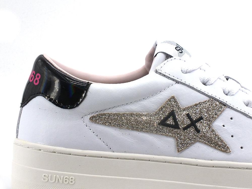 SUN68 Betty Sneaker Running Bianco Argento Z32221 - Sandrini Calzature e Abbigliamento