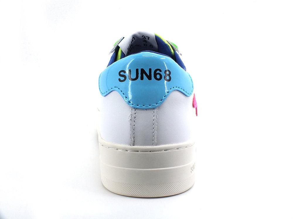 SUN68 Betty Sneaker Running Bianco Fuxia Z32221 - Sandrini Calzature e Abbigliamento