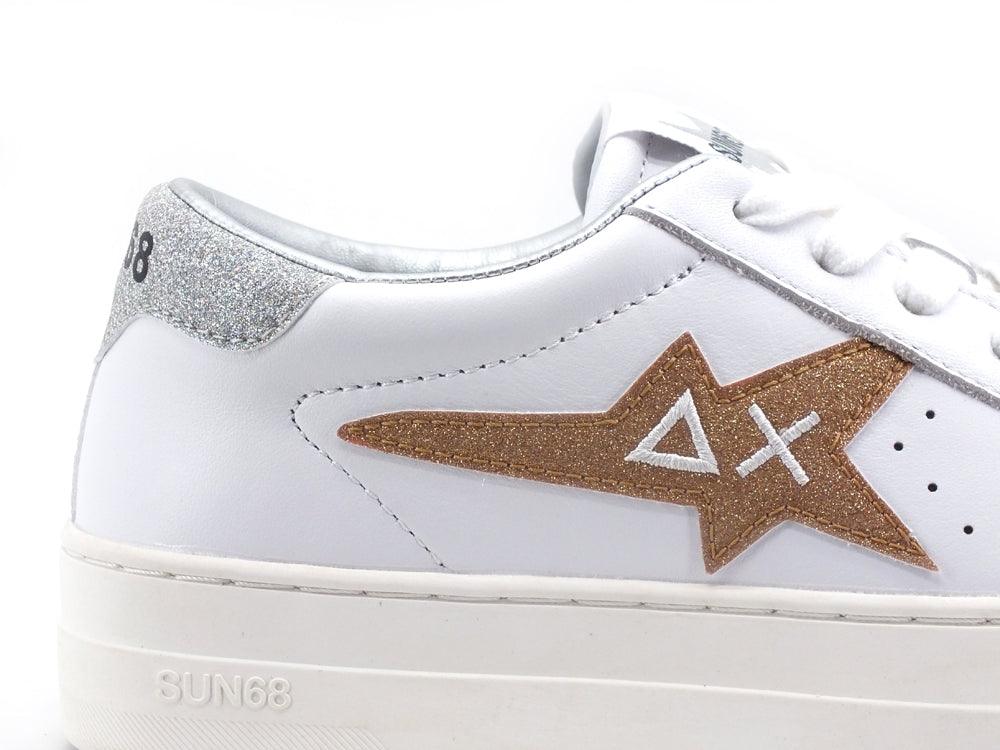 SUN68 Betty Sneaker Running Glitter Oro Argento Z41233 - Sandrini Calzature e Abbigliamento