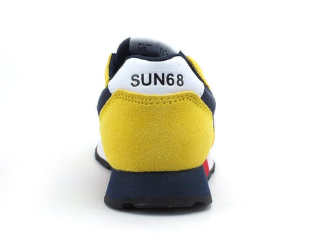 SUN68 Boy's Jaki Bicolor Sneaker Running Bambino Yellow Z31311 - Sandrini Calzature e Abbigliamento