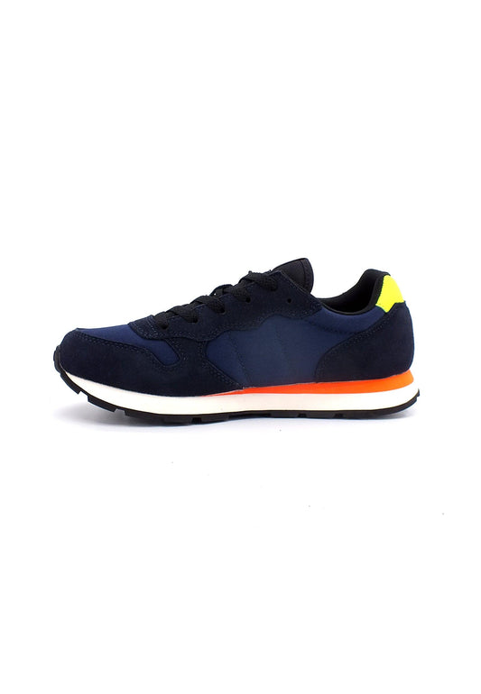 SUN68 Boy's Tom Fluo Sneaker Bimbo Navy Blue Z42302T - Sandrini Calzature e Abbigliamento