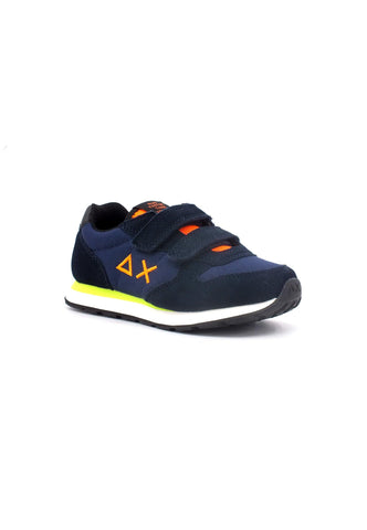 SUN68 Boy's Tom Fluo Sneaker Bimbo Navy Blue Z43302B - Sandrini Calzature e Abbigliamento