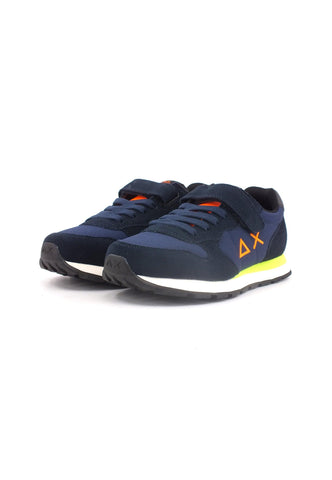 SUN68 Boy's Tom Fluo Sneaker Bimbo Navy Blue Z43302K - Sandrini Calzature e Abbigliamento