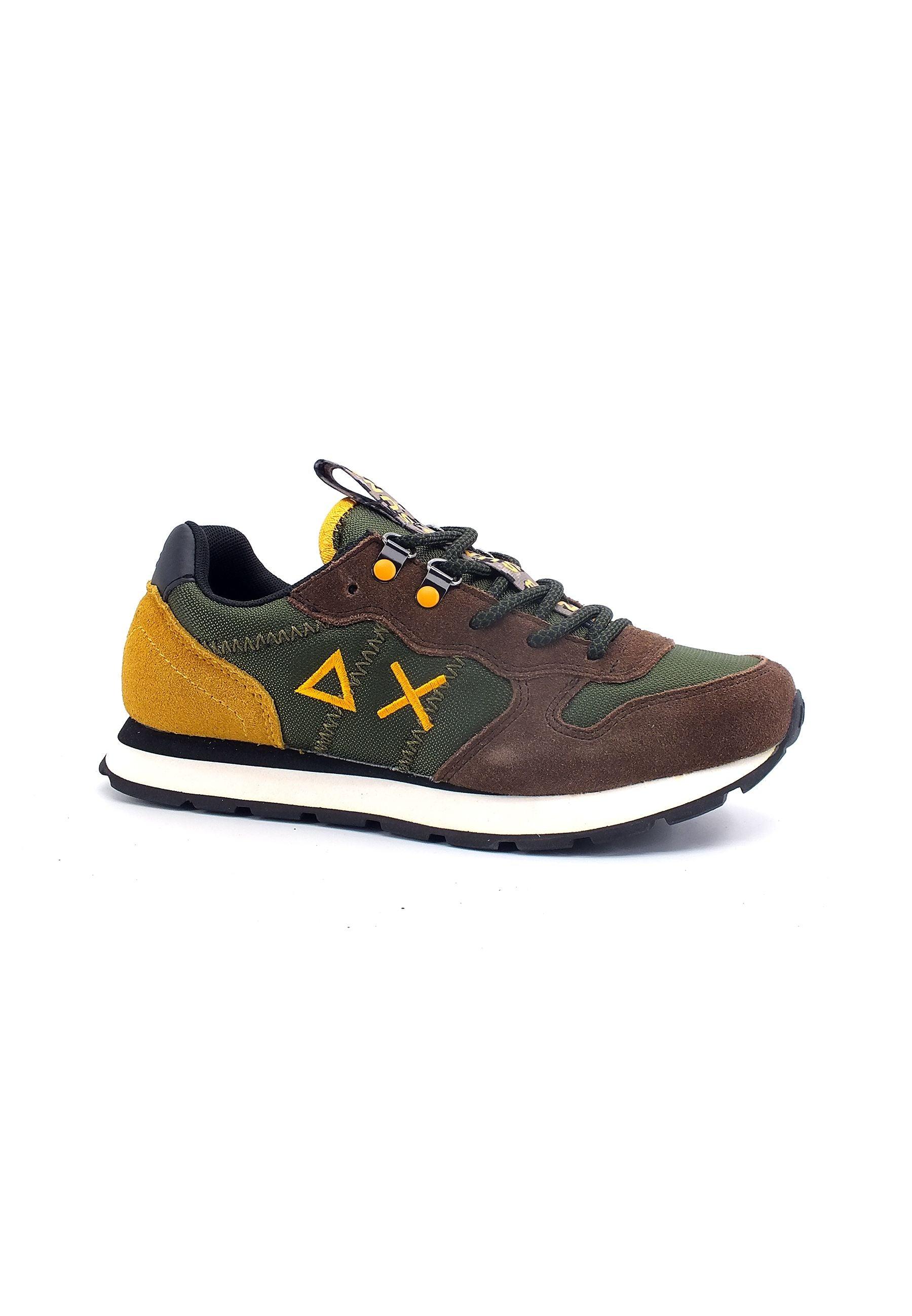 SUN68 Boy's Tom Goes Camping Sneaker Bimbo Militare Scuro Z42310T - Sandrini Calzature e Abbigliamento