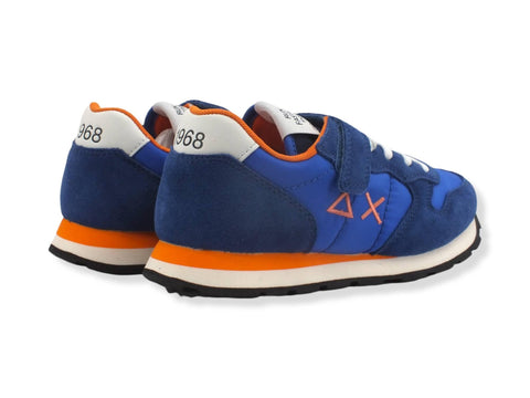 SUN68 Boy's Tom Solid Sneaker Bambino Blu Royal Z32301 - Sandrini Calzature e Abbigliamento