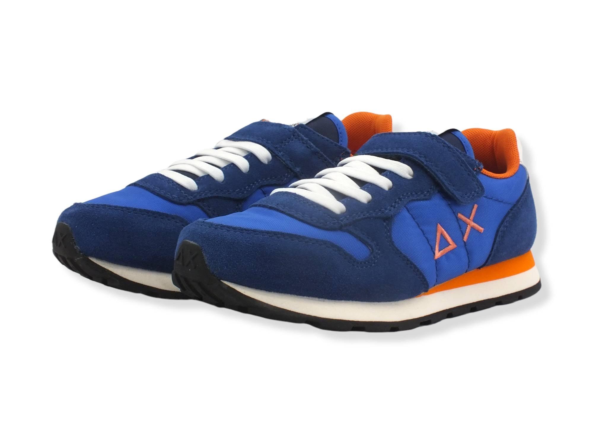 SUN68 Boy's Tom Solid Sneaker Bambino Blu Royal Z32301 - Sandrini Calzature e Abbigliamento