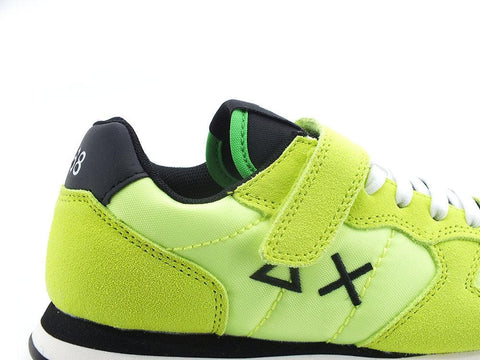 SUN68 Boy's Tom Solid Sneaker Bambino Giallo Fluo Z32301 - Sandrini Calzature e Abbigliamento
