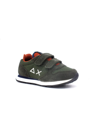 SUN68 Boy's Tom Solid Sneaker Bimbo Militare Z43301B - Sandrini Calzature e Abbigliamento