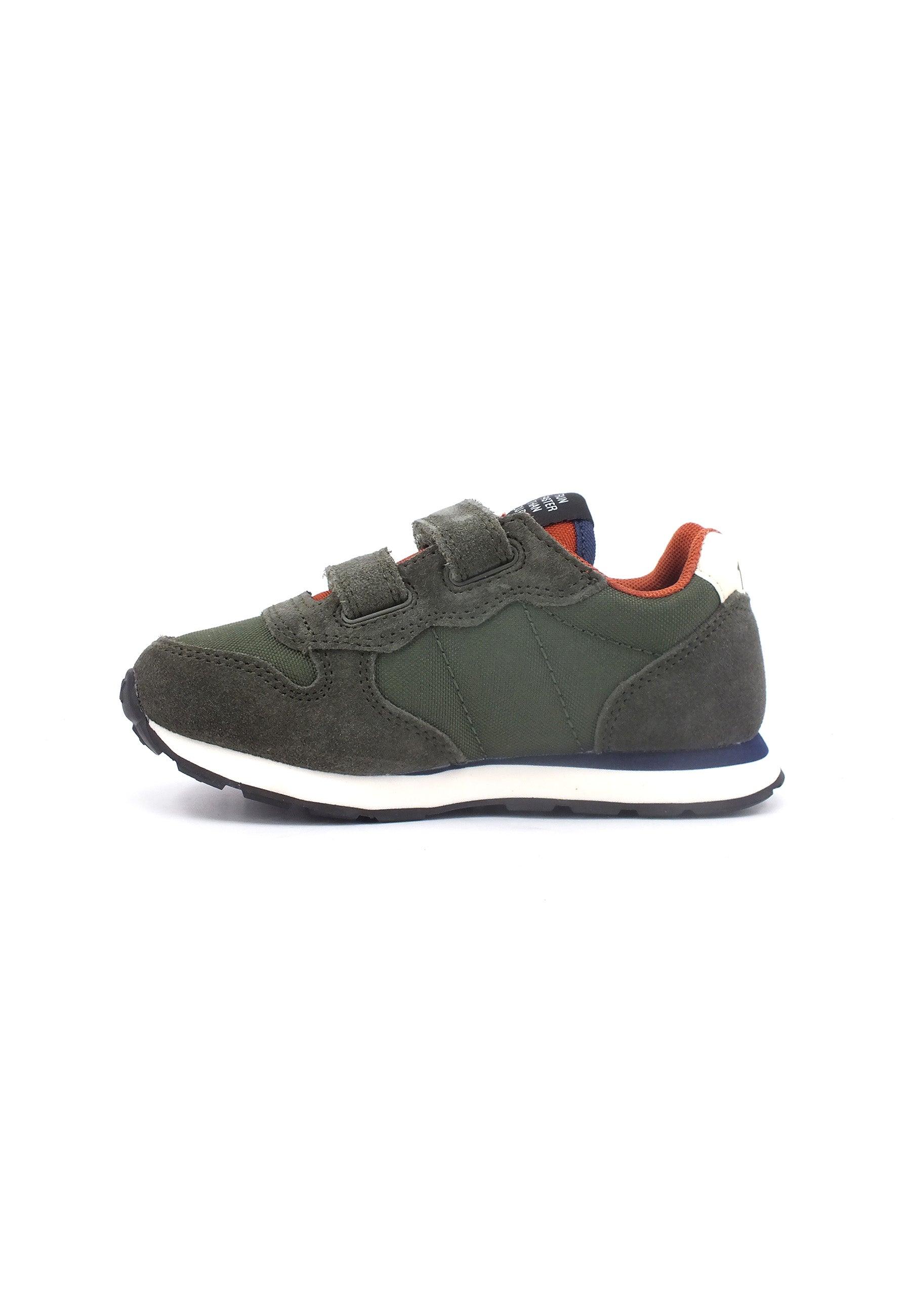 SUN68 Boy's Tom Solid Sneaker Bimbo Militare Z43301B - Sandrini Calzature e Abbigliamento