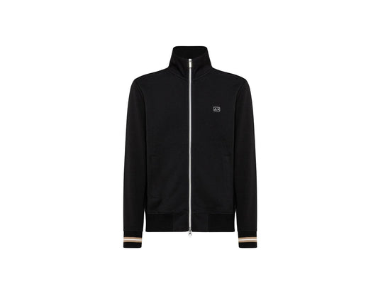 SUN68 Felpa Zip Bande Nero F41108 - Sandrini Calzature e Abbigliamento