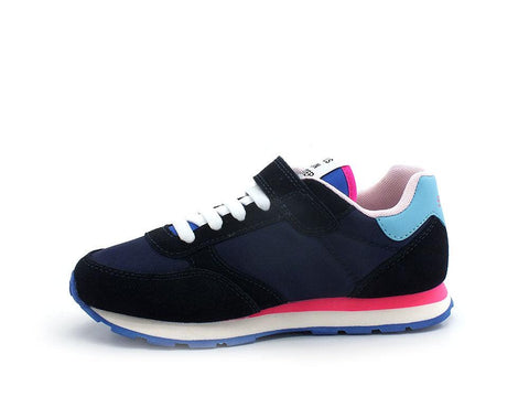 SUN68 Gilr's Ally Solid Sneaker Bambina Navy Blue Z32401 - Sandrini Calzature e Abbigliamento