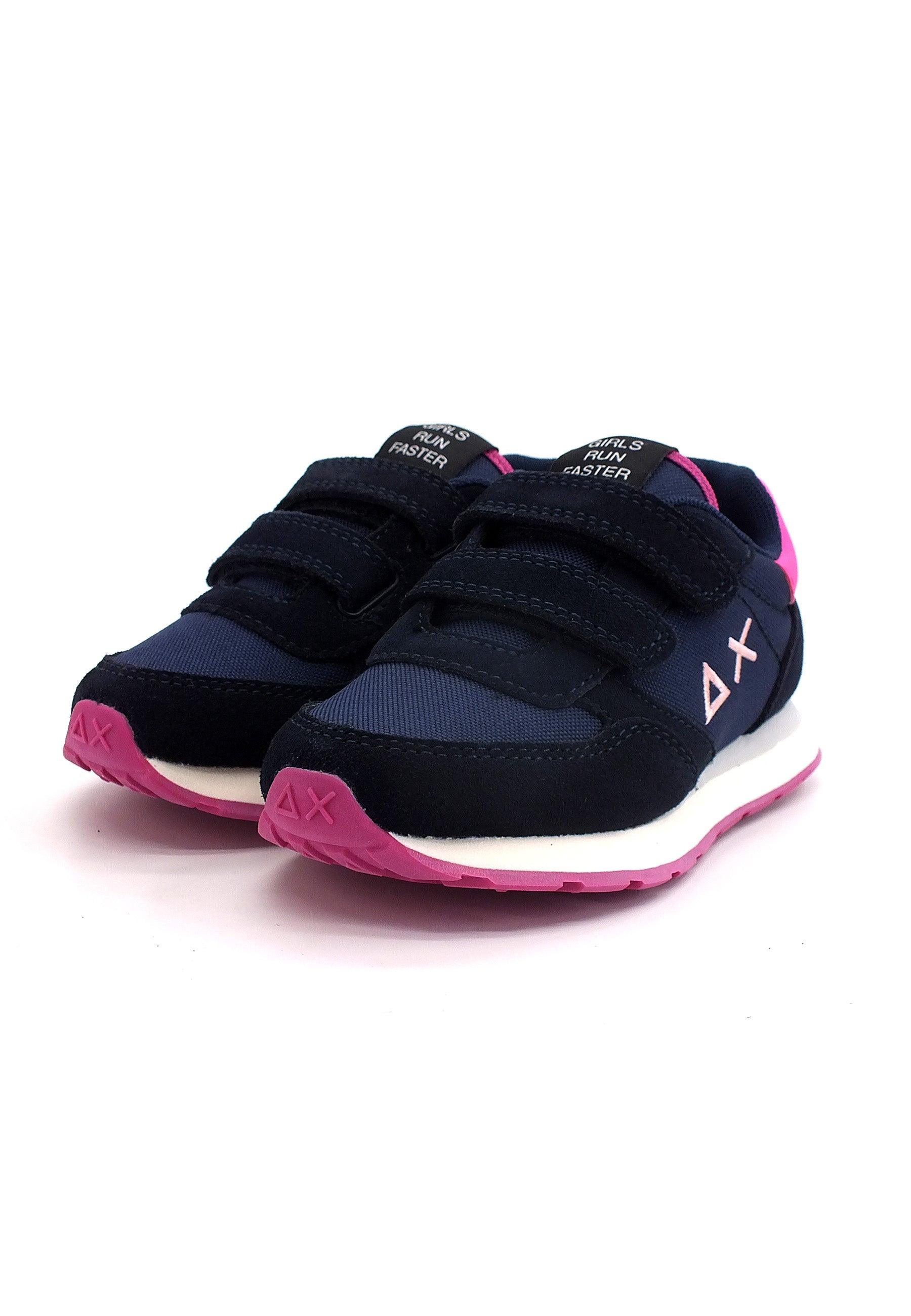 SUN68 Girl's Ally Solid Sneaker Bimbo Navy Blu Z42401B - Sandrini Calzature e Abbigliamento