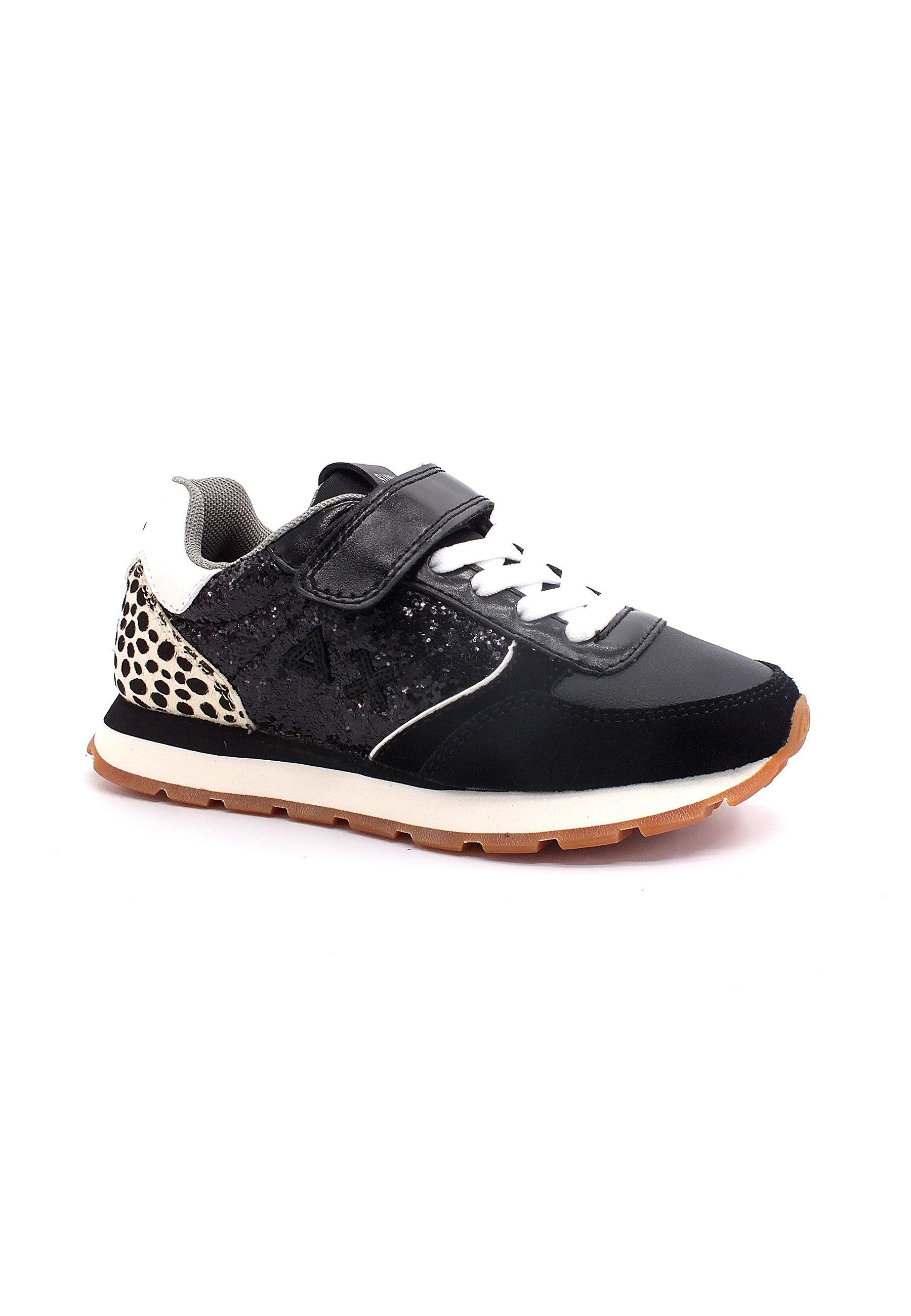 SUN68 Girl's Kelly Animal Sneaker Bimbo Black Z42415K - Sandrini Calzature e Abbigliamento