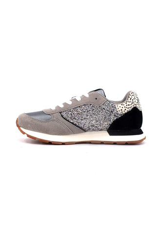 SUN68 Girl's Kelly Big Glitter Sneaker Bimbo Argento Z43417T - Sandrini Calzature e Abbigliamento