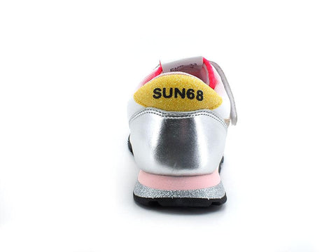 SUN68 Girl's Stargirl Glitter Logo Sneaker Bambino Bianco Z32411 - Sandrini Calzature e Abbigliamento