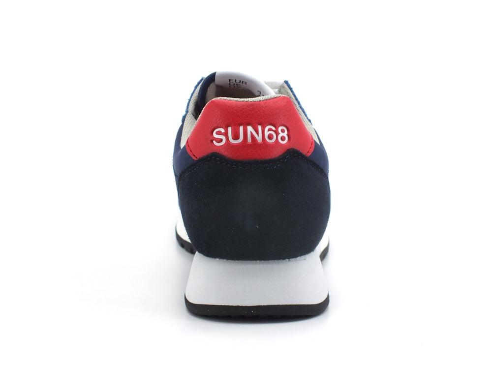 SUN68 Jack Basic Sneaker Running Navy Blue Z32110 - Sandrini Calzature e Abbigliamento