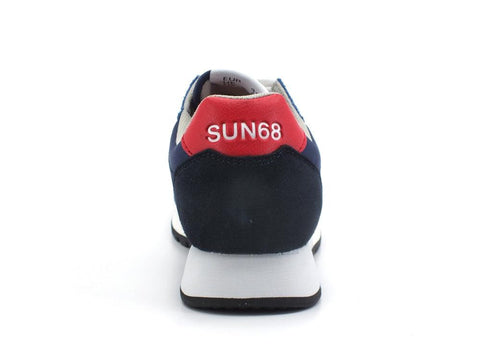 SUN68 Jack Basic Sneaker Running Navy Blue Z32110 - Sandrini Calzature e Abbigliamento