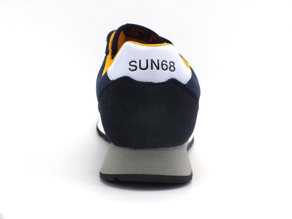 SUN68 Jack Solid Nylon Sneaker Running Navy Blue Z41110 - Sandrini Calzature e Abbigliamento