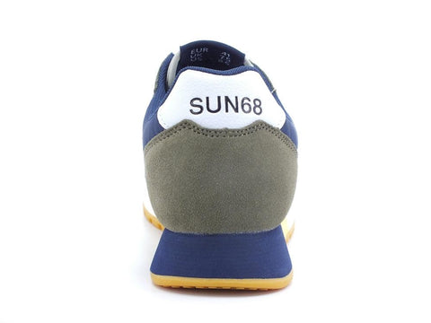 SUN68 Jack Tricolors Sneaker Running Militare Navy Blue Z32111 - Sandrini Calzature e Abbigliamento