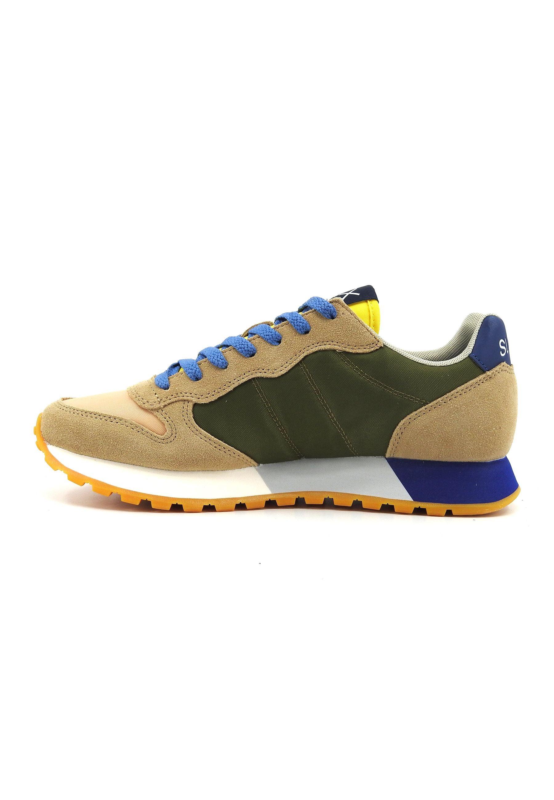 SUN68 Jaki Bicolor Sneaker Uomo Beige Militare Z34112 - Sandrini Calzature e Abbigliamento