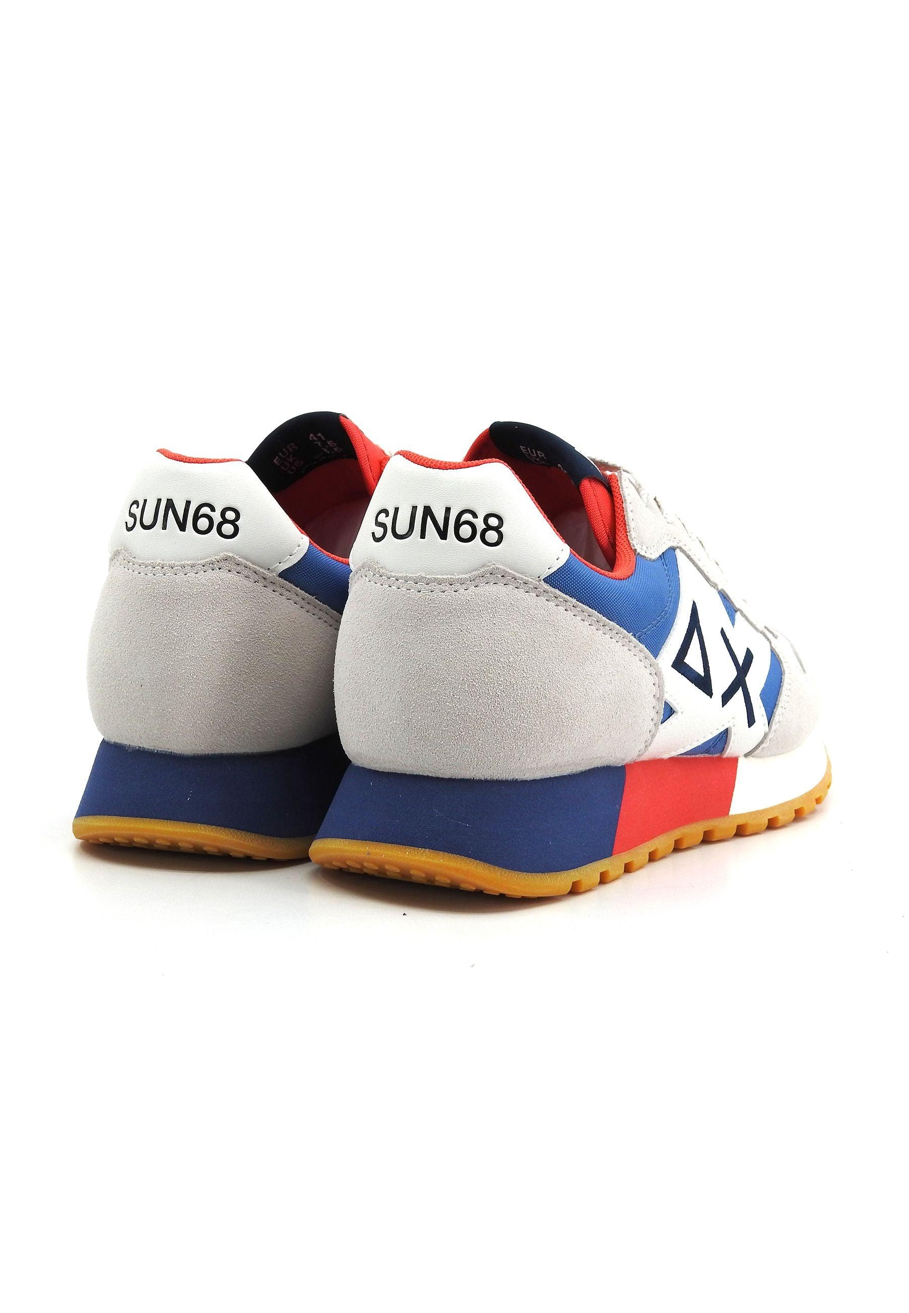 SUN68 Jaki Bicolor Sneaker Uomo Bianco Avio Z34112 - Sandrini Calzature e Abbigliamento