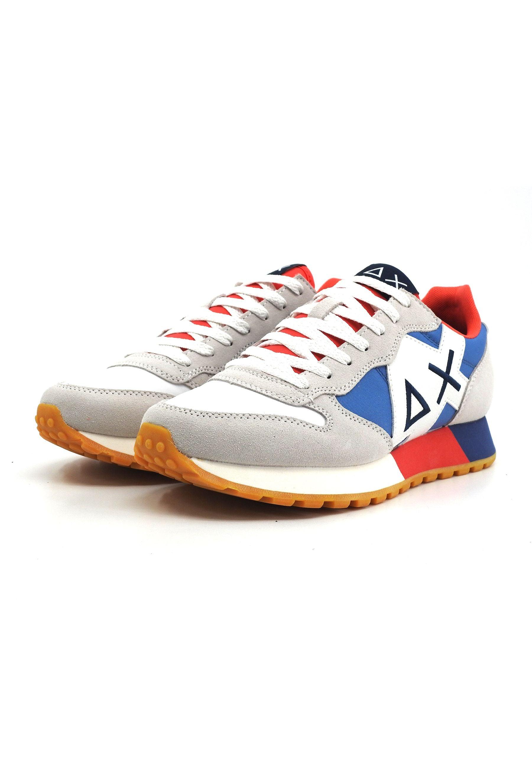 SUN68 Jaki Bicolor Sneaker Uomo Bianco Avio Z34112 - Sandrini Calzature e Abbigliamento