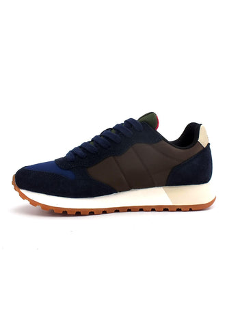 SUN68 Jaki Bicolor Sneaker Uomo Marrone Navy Blue Z42114 - Sandrini Calzature e Abbigliamento