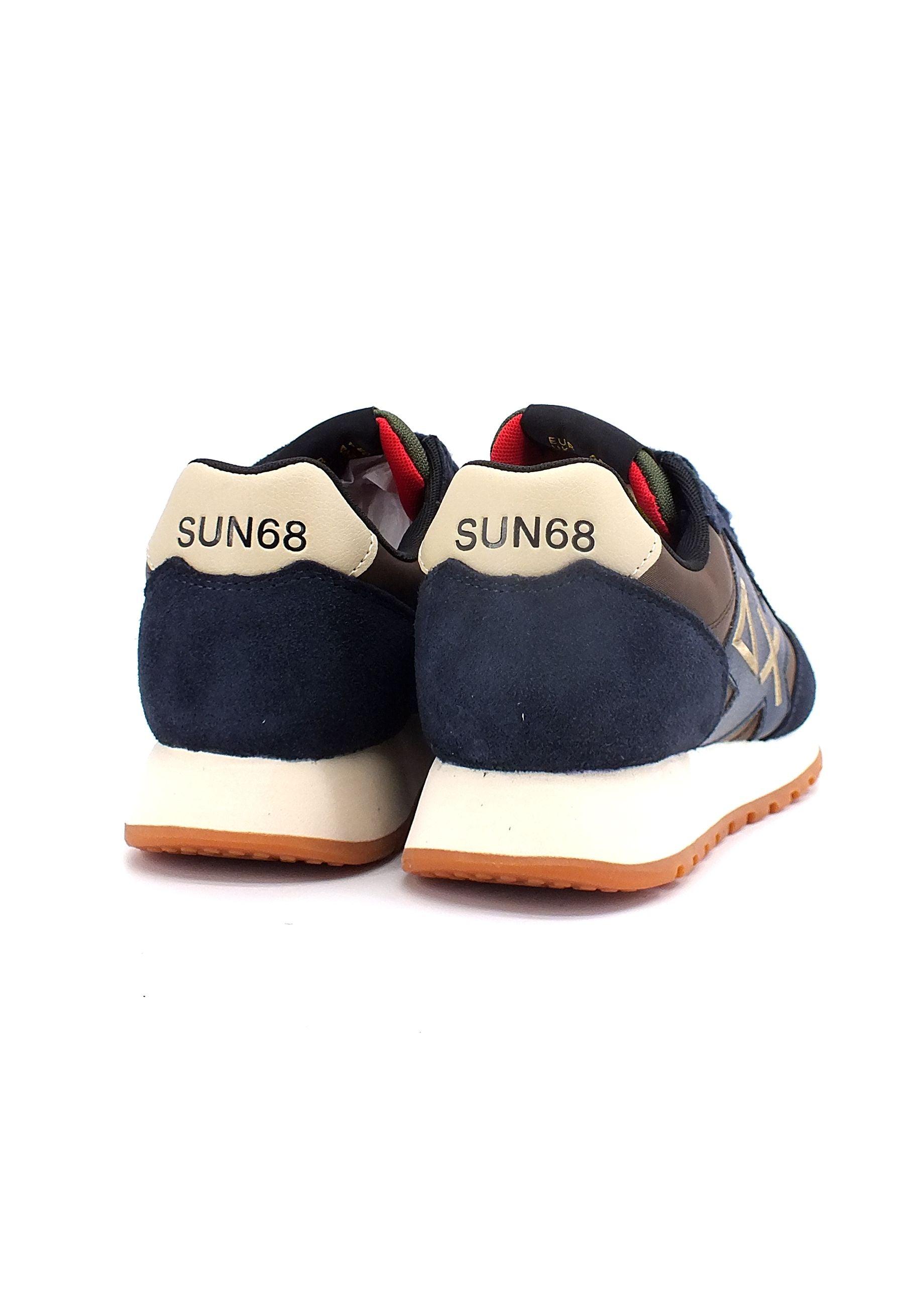 SUN68 Jaki Bicolor Sneaker Uomo Marrone Navy Blue Z42114 - Sandrini Calzature e Abbigliamento