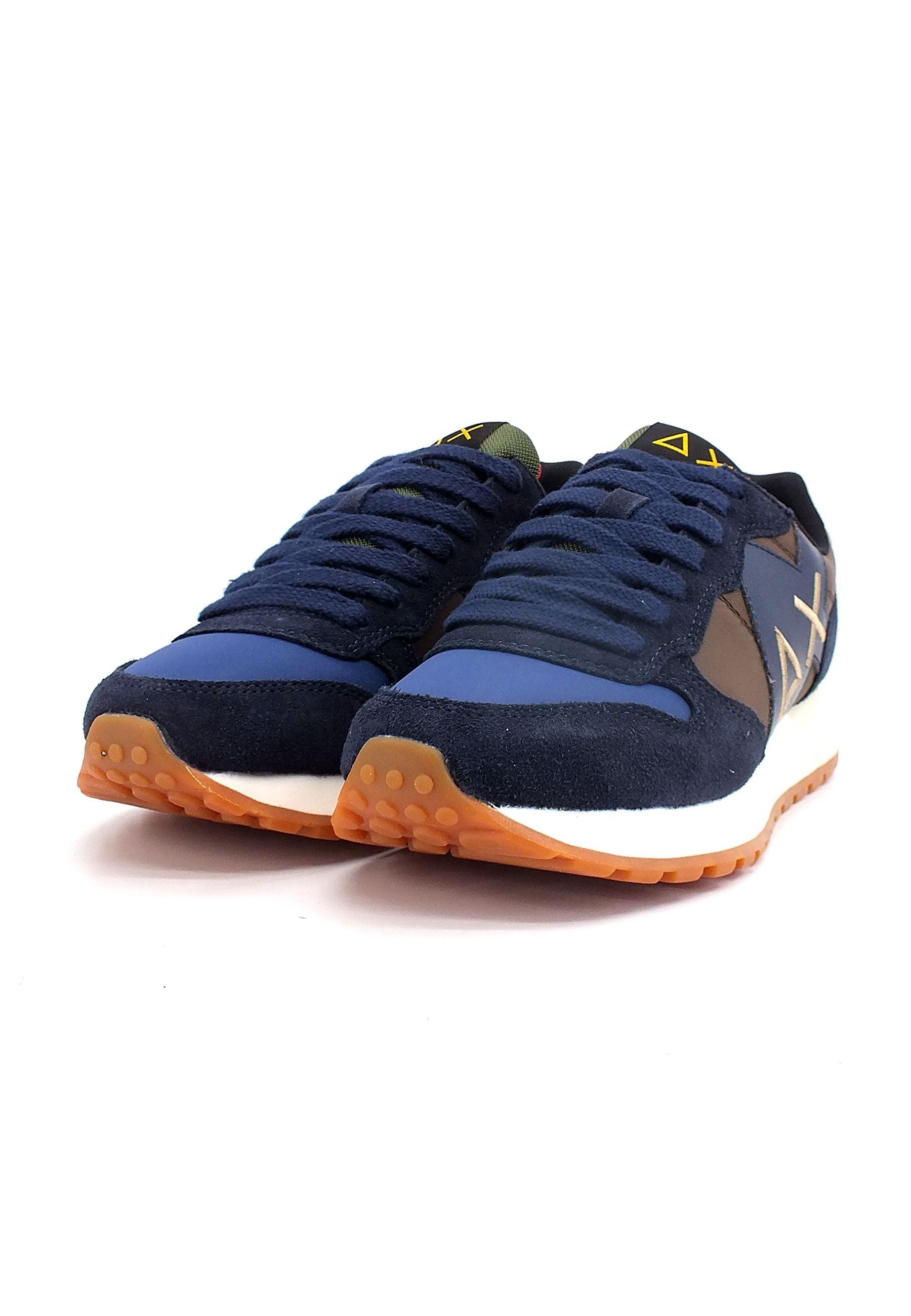 SUN68 Jaki Bicolor Sneaker Uomo Marrone Navy Blue Z42114 - Sandrini Calzature e Abbigliamento