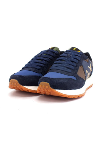 SUN68 Jaki Bicolor Sneaker Uomo Marrone Navy Blue Z42114 - Sandrini Calzature e Abbigliamento