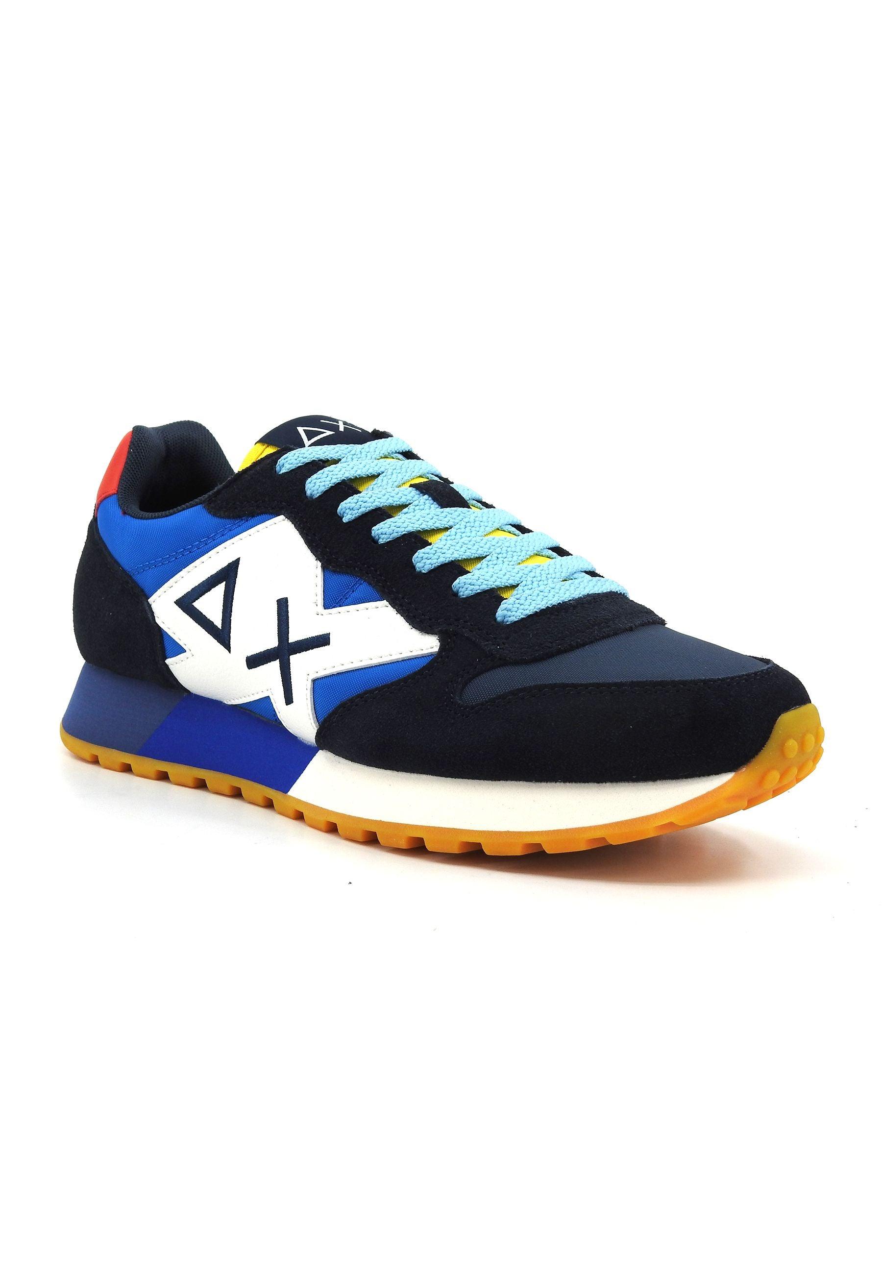 SUN68 Jaki Bicolor Sneaker Uomo Navy Blue Royal Z34112 - Sandrini Calzature e Abbigliamento