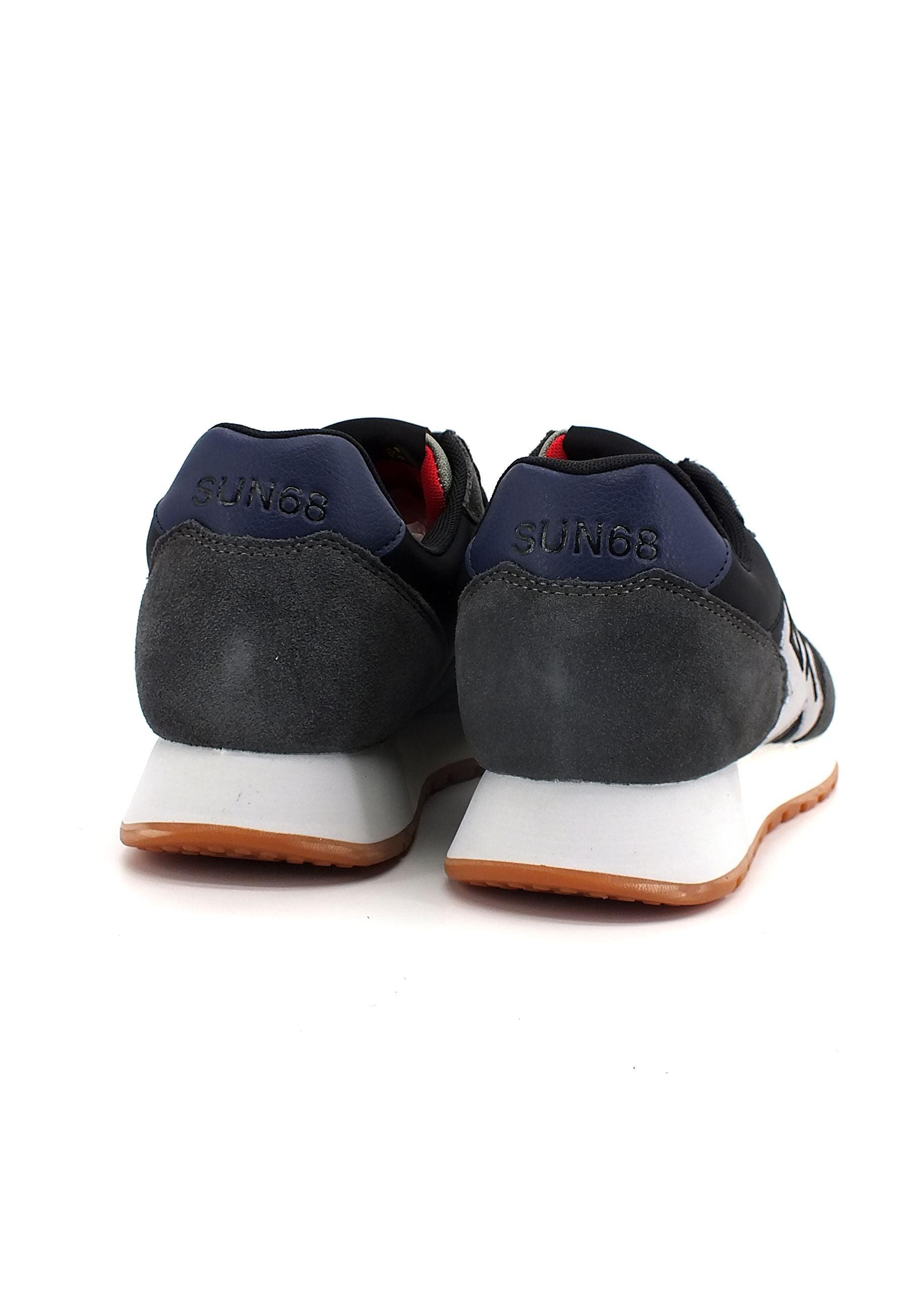 SUN68 Jaki Bicolor Sneaker Uomo Nero Grigio Scuro Z42114 - Sandrini Calzature e Abbigliamento