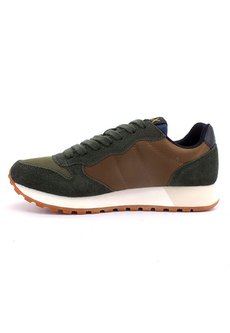 SUN68 Jaki Bicolor Sneaker Volpe Militare Scuro Z42114 - Sandrini Calzature e Abbigliamento