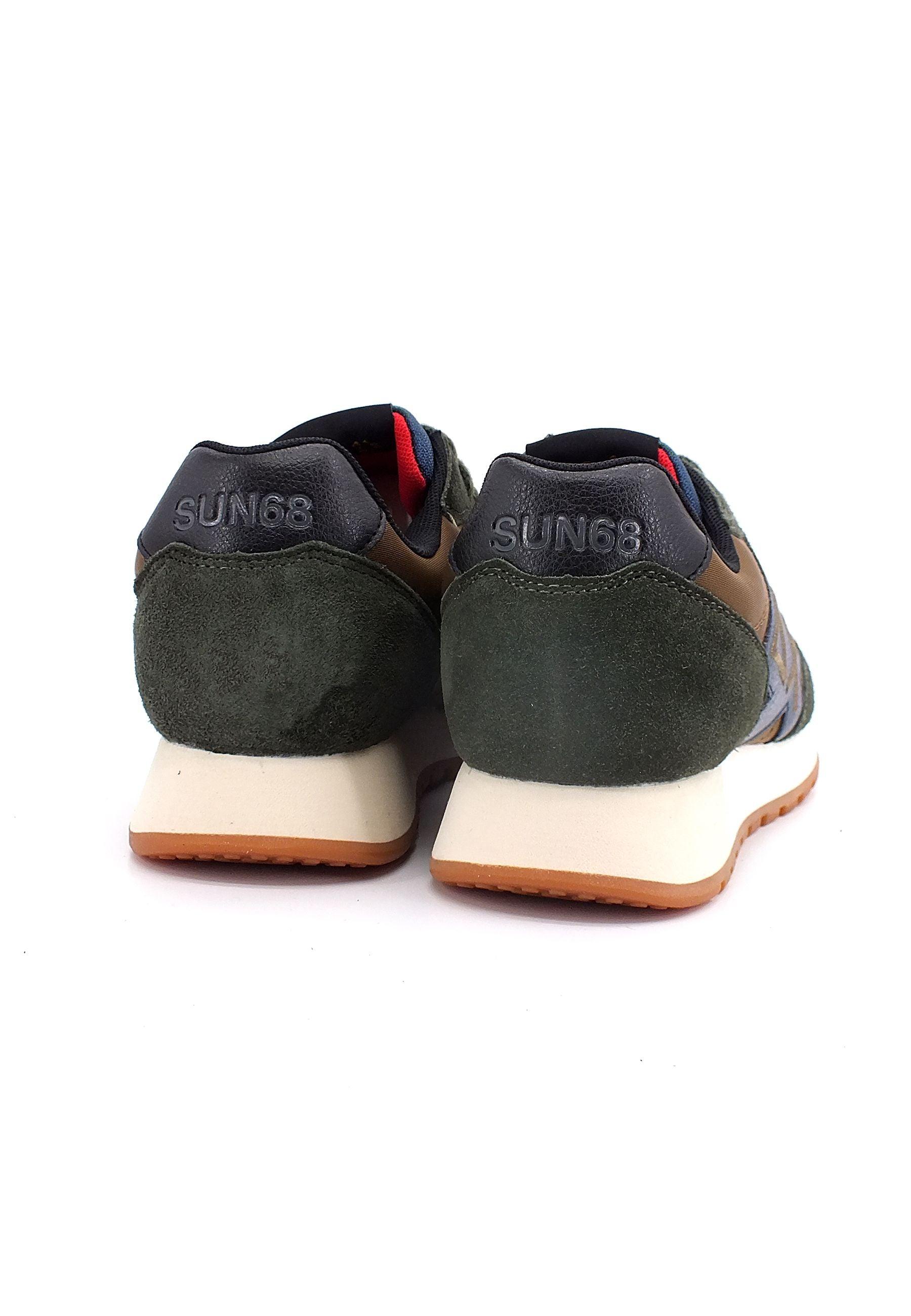 SUN68 Jaki Bicolor Sneaker Volpe Militare Scuro Z42114 - Sandrini Calzature e Abbigliamento