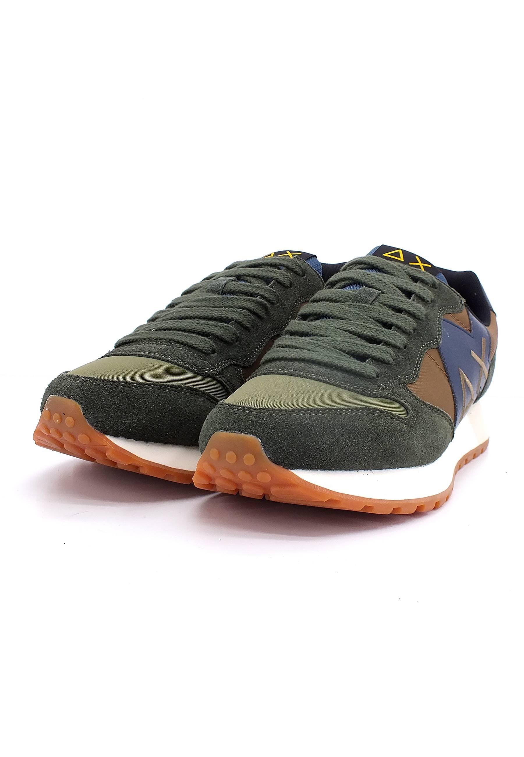 SUN68 Jaki Bicolor Sneaker Volpe Militare Scuro Z42114 - Sandrini Calzature e Abbigliamento