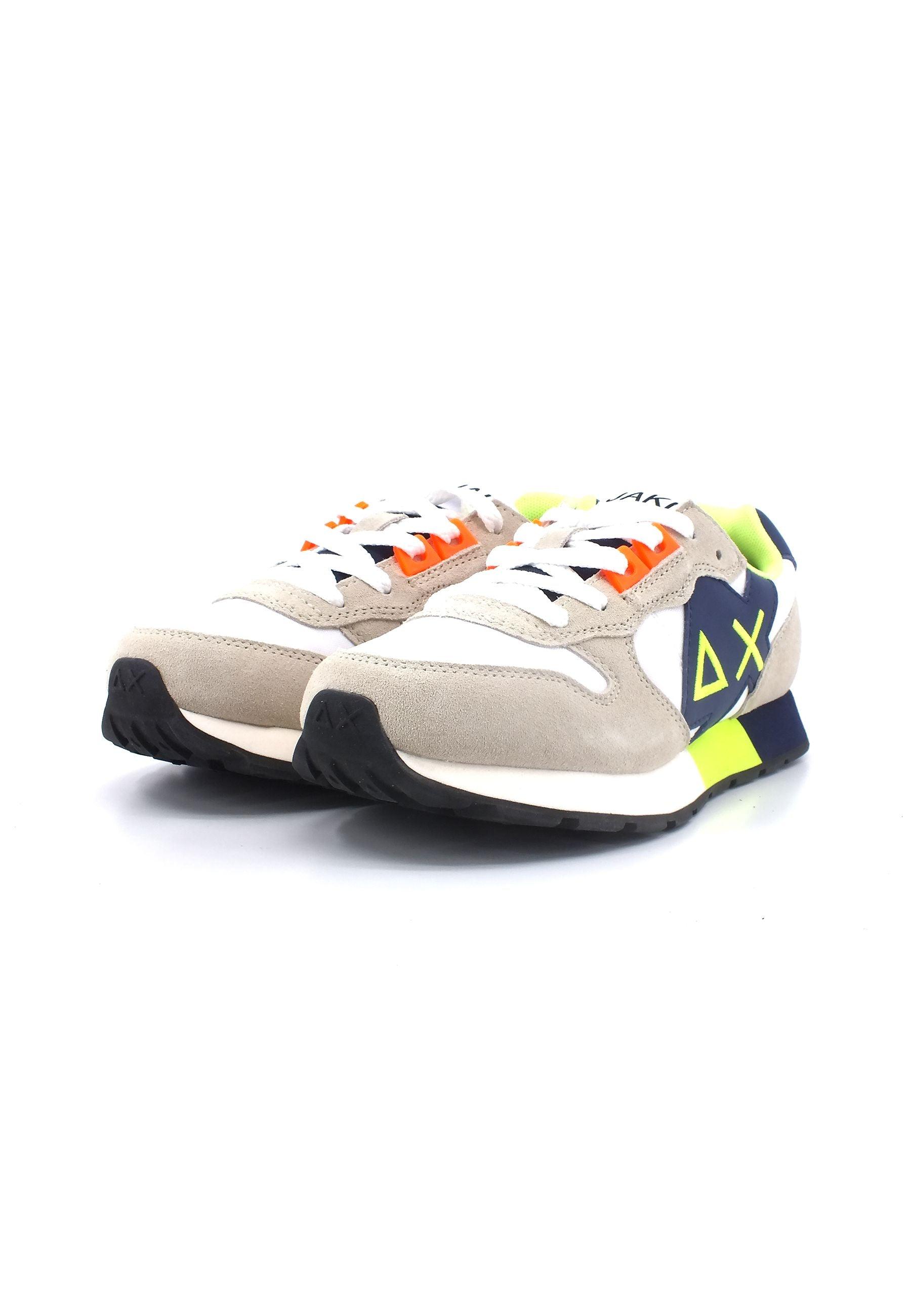 SUN68 Jaki Fluo Sneaker Bambino Bianco Z33313T - Sandrini Calzature e Abbigliamento