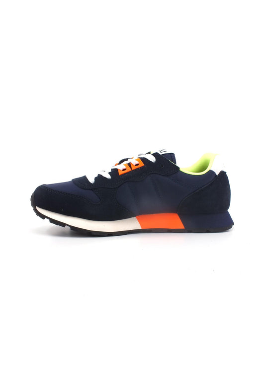 SUN68 Jaki Fluo Sneaker Bambino Navy Blue Z33313T - Sandrini Calzature e Abbigliamento