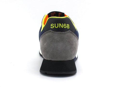 SUN68 Jaki Fluo Sneaker Running Navy Blue Grigio Z41111 - Sandrini Calzature e Abbigliamento