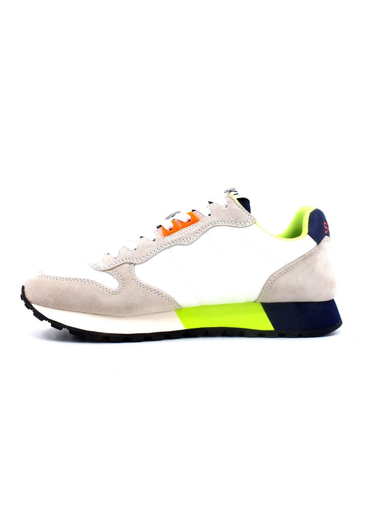 SUN68 Jaki Fluo Sneaker Uomo Bianco Z33113 - Sandrini Calzature e Abbigliamento