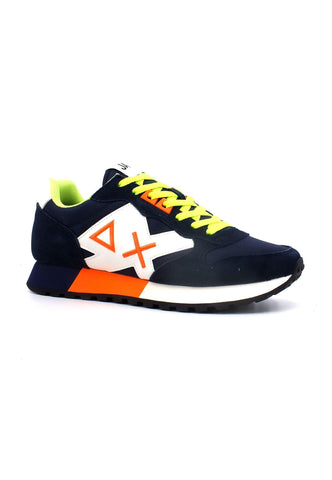 SUN68 Jaki Fluo Sneaker Uomo Navy Blue Z33113 - Sandrini Calzature e Abbigliamento