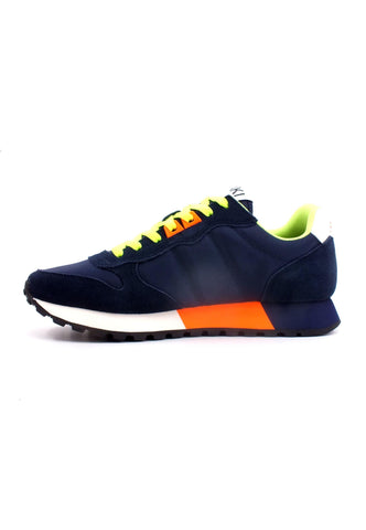 SUN68 Jaki Fluo Sneaker Uomo Navy Blue Z33113 - Sandrini Calzature e Abbigliamento
