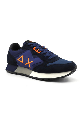 SUN68 Jaki Fluo Sneaker Uomo Navy Blue Z43115 - Sandrini Calzature e Abbigliamento