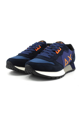 SUN68 Jaki Fluo Sneaker Uomo Navy Blue Z43115 - Sandrini Calzature e Abbigliamento