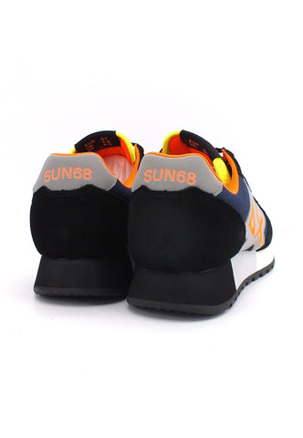 SUN68 Jaki Fluo Sneaker Uomo Nero Navy Blue Z42115 - Sandrini Calzature e Abbigliamento