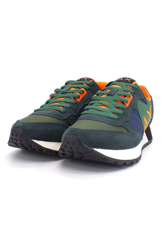 SUN68 Jaki Fluo Sneaker Uomo Verde Scuro Navy Blu Z42115 - Sandrini Calzature e Abbigliamento