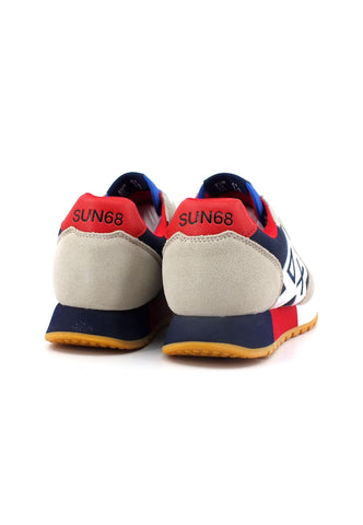 SUN68 Jaki Sneaker Uomo Bianco Navy Blue Z33112 - Sandrini Calzature e Abbigliamento