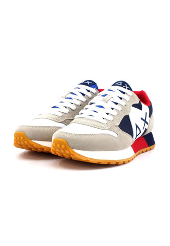 SUN68 Jaki Sneaker Uomo Bianco Navy Blue Z33112 - Sandrini Calzature e Abbigliamento