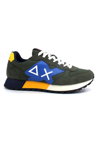 SUN68 Jaki Solid Sneaker Uomo Verde Militare Scuro Z42113 - Sandrini Calzature e Abbigliamento