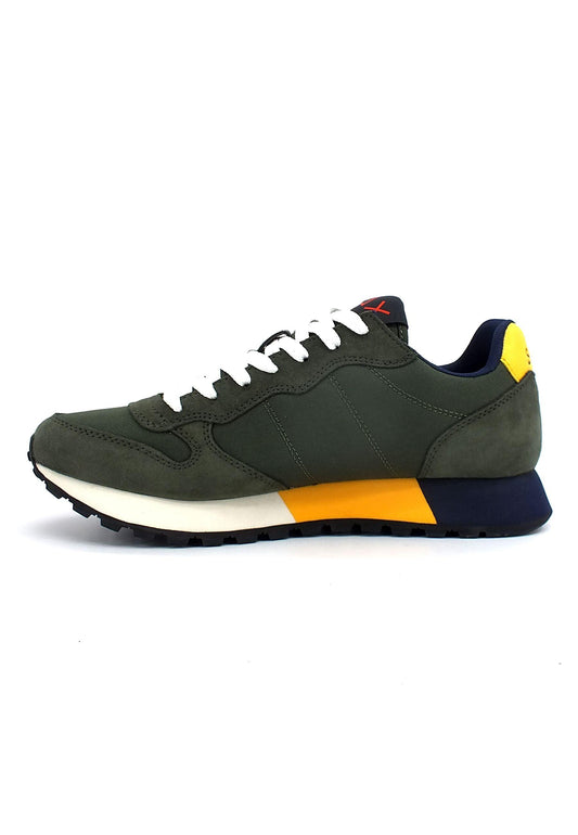 SUN68 Jaki Solid Sneaker Uomo Verde Militare Scuro Z42113 - Sandrini Calzature e Abbigliamento